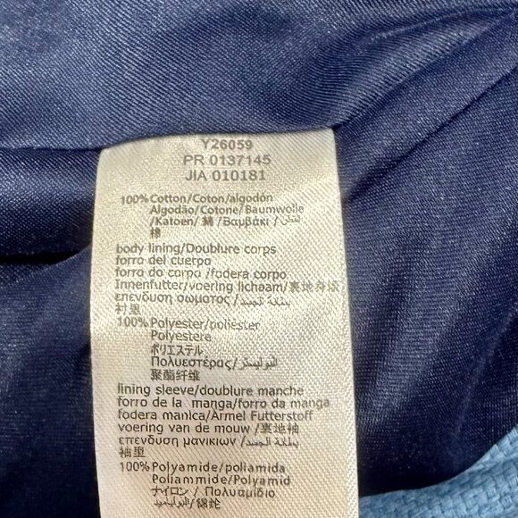 CARREMENT BEAU -  BLAZER - BLUE COTTON - NEW WITH TAG - Picture 5 of 6